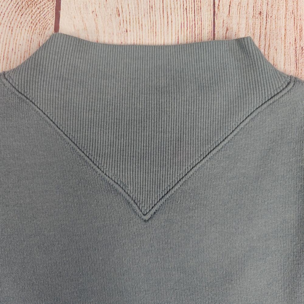 ALO Yoga Freestyle Slate Blue Mock Neck Sweatshirt sz S - Picture 9 of 12